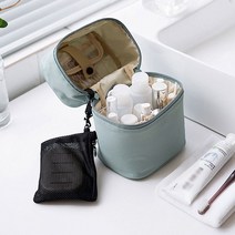가을 여행 필수품 다용도 방수 파우치 핑크_베이지 생리대 큰 캐리어 파우치 수납 방수 투명 용 여성 사각 예쁜 미니 화장 여행 제작 품