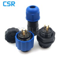 어댑터 커넥터 SD13 5A 380V 3pin 방수 항공 케이블 LED 실외 IP68 3 핀 플러그 소켓, 한개옵션0