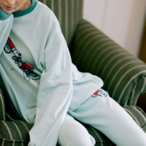 캐릭터 배색 라인 여자 트레이닝 세트