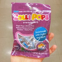 [졸리팝] 무설탕 막대사탕 포도 40g (대가상회), 1개