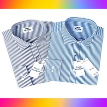 런던스트라이프 블루 네이비 긴팔 와이셔츠_RF1142_3