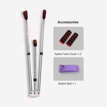 헬스기구3 바 다리 들것 조정 가능한 분할 스트레칭 기계 스테인레스 스틸 홈 요가 댄스 운동 유연성 훈련 장비, 6홀