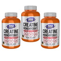 NOW Creatine Monohydrate 크레아틴 파우더 227g X 3개
