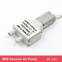 밸류진공펌프 미니 M20 진공 공기 펌프 다이어프램 자급식 흡입 워터 음압 DC 3V, 한개옵션0