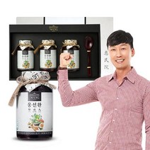 [TV홈쇼핑정품 찜케어] 혜민원 남자 스테미너에 좋은 웅선환 부모님선물 선물세트 3개월, 170g x 3개입