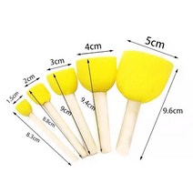 도자기 스폰지 스틱의 5 조각 세트 빌릿 흡수 그림 DIY 수리 도구, 01 5PCS