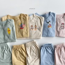 22 유아동 치즈 디즈니 정품 5종 반팔 실내복 상하복 등원룩 추천