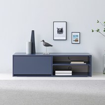 가이온 라인 세레스 1200/1500/1800 size 6colos 서랍형 거실장 tv다이 거실 수납장 높은거실장, 네이비, 03. 라인 1200 2선반형 거실장