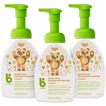 Babyganics 베이비가닉스 무알콜 손소독제 250ml 3팩, .