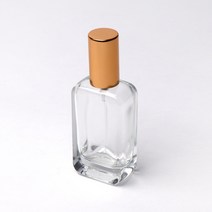 새로핸즈 클램프 타입 유리 향수공병 직사각 골드캡 30ml, 단품