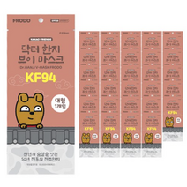 카카오프렌즈 닥터 한지 브이 마스크 프로도 대형 KF94, 20개, 1개입