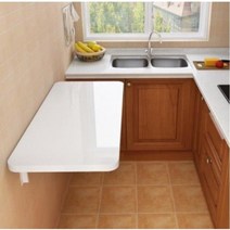 53182 주방 접이식 보조 테이블 식탁 주방 선반 흰색50*30, 흰색90*50