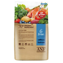 ANF 전연령 유기농 6Free 연어 애견사료, 3개, 2kg, 생선