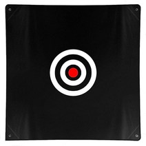 미국발송 ASENVER 147.3cm x 147.3cm(58 58인치) 골프 타겟 천 타격 연습 훈련 보조 실내 실외 (블랙)133451, Black