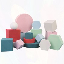 촬영용 전시대 디스플레이 작품 박스 받침대 소품, 핑크육각형13X3CM0x0cm