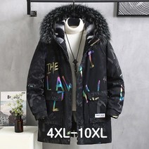 쥬엔리치 남자 빅사이즈 패딩 후드 점퍼 파카 남성 자켓 등산 작업복 가을 겨울 잠바 기모 넥 4XL-10XL