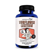 영양제 legendairy milk® 해바라기 레시틴 소프트젤당 1200mg의 유기농 해바라기 레시틴 200카운트 병, 200정, 1개