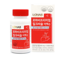 LOHAB 프리미엄 밀크씨슬 이엑스, 108g, 2개