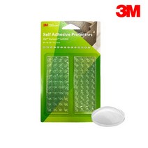3M 범폰 투명 원형 블리스터팩 80개입 범폼 유리 받침 공업용, 상세페이지 참조