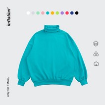남자 반집업 하프집업 맨투맨 바람막이 얇은 후드 티 오버핏 세트 인플레이션 베이직 하이 넥 드롭 숄더 오버사이즈 운동복 남성 여성