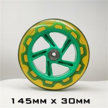 스쿠터수리 분해 호환 부품 공구 스쿠터 스케이트 휠 타이어 내구성 좋은 PU 보드 200mm 180mm 175mm 40m, 06 green 145mm