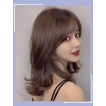 여성 패션 단발펌 데일리 통가발 명품머리띠 가채 헤어벤드 체육대회머리띠 머리망 할머니가발 추신수헤어밴드 명품머리핀 항암모자가발 덧가발 아기삔 똥머리가발 혼주뒤꽂이 여자단발머리펌 왕, 단일사이즈, A(모카브라운)