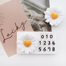 하트데이지 자동차 주차번호판 석고방향제 새차선물 차량방향제, 블랙베리앤베이, 추가안함