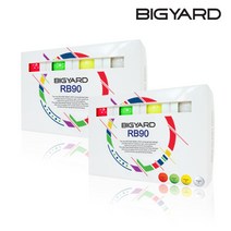 2세트 빅야드 RB90 2피스 초고반발 크리스탈 골프공 골프볼, 4색혼합 24알