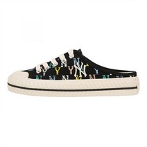 MLB 플레이볼 뮬 모노그램 NY (BLACK) YE
