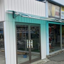 캐노픽스 450x1500 국산 비가림막 현관 창문 차양 렉산 지붕 시공전문, 브라운, 블랙, 블랙(분체도장)