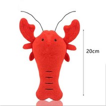 강아지 고양이 장난감 애완 동물 용품 이빨 청소 삐걱 거리는 대화 형 만화 동물 모양의, 붉은 랍스터