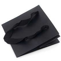 블랙 - 미니 정사각 무지 쇼핑백 종이선물봉투백 기성박스 종이봉투 선물백, 기본