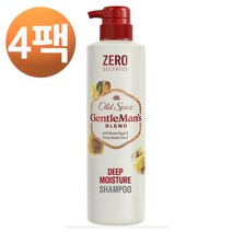 올드 스파이스 젠틀맨 블렌드 딥 모이스처 맨 샴푸 위드 브라운 슈가 앤드 코코아 버터 센트 14.8oz, 4팩