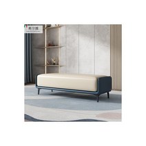등받이없는쇼파 거실평상 벤치형쇼파 현관벤치 가정용붙박이쇼파, 120 40 45(오트밀+네이비)