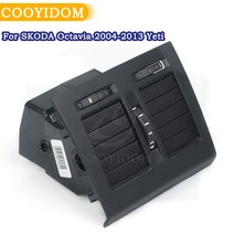 루버창 손잡이 덕트 리어 센터 암 레스트 에어 컨디셔닝 아웃렛 A/C 벤트 어셈블리 SKODA Octavia 2004-2013 Yeti 1ZD 819 203, 한개옵션0