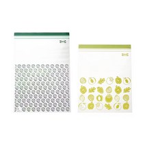 이케아 ISTAD 지퍼백 핑크/옐로 6 L+4.5 L 각 15장 총 30장, 핑크옐로 1세트
