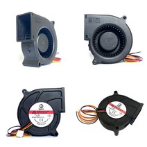 터보팬 더블 볼 높은 풍량 팬 원심 터빈 송풍기 7530 75mm 12V 3.6W, 한개옵션0, 한개옵션1