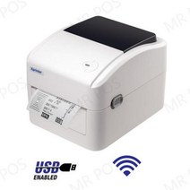 WIFI Xprinter XP-420B 4 인치 열 라벨 프린터 너비 115mm 바코드 지원 QR 코드 ePacket 급행 운송장, USB and WIFI, 미국 플러그