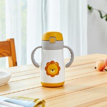 모던하우스 파티애니멀스 원터치 양손 빨대보온병 300ML KI0521017, 단품