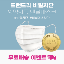 국산 덴탈 마스크 비말차단 일회용 프랜드리 KFAD 중형 대형 50매 KF94 KF80, 6번중형 비말차단 KFAD 벌크50매