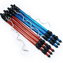 인천낚시1번지 서프 삼각받침대 낚시대거치대 원투낚시 받침틀, 빨간색