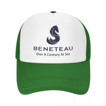 Beneteau-요트 링 요트 트럭 운전사 모자 남성 및 여성용 조절 가능한 야구 야외 스냅백 여름, [01] Trucker Hat, [02] green