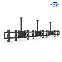 마운트피아 MB-40 메뉴보드거치대 천정형 멀티 4단 TV 거치대 브라켓 32-55인치, 블랙, 1500mm, 500mm