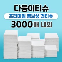 다둥이티슈 프리미엄 엠보싱 건티슈 5kg 3000매내외 청소포 행주