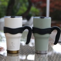 900ml 주문제작 점보빅컵 각인 드로잉 보오보냉 대용량 빅컵 각인 텀블러, 그린, 한쪽각인, 리본+장식
