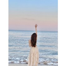 여성봄원피스 시슈앙반나 리조트 슬링 드레스 여행 사진 해변 스커트