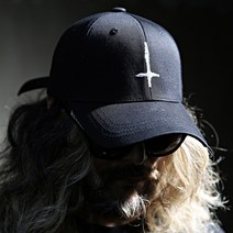 바이더알 Custom 십자가 페인팅 자수 볼캡