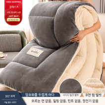 남극 양털 이불 겨울 두꺼운 따뜻한 기숙사 싱글 학생 공간 도톰한 프리미엄 알파카이불, 젠틀맨 그레이