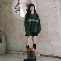 프린팅맨투맨 클래식 이니셜 여성 학원 무드 겨울 가을 유행 와이드 루즈핏 슬림핏 보온 코트 3444207892