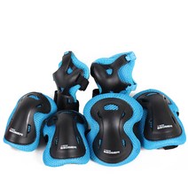 스위스비기뉴 고급형 아동 성인 보호대셋트 스케이트보드 킥보드 자전거 손목 팔꿈치 무릎, 스위스비기뉴 고급형 보호대블루 XS